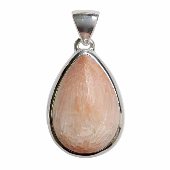 Skolecit lososový přívěsek stříbro Ag 925 P524 - 2