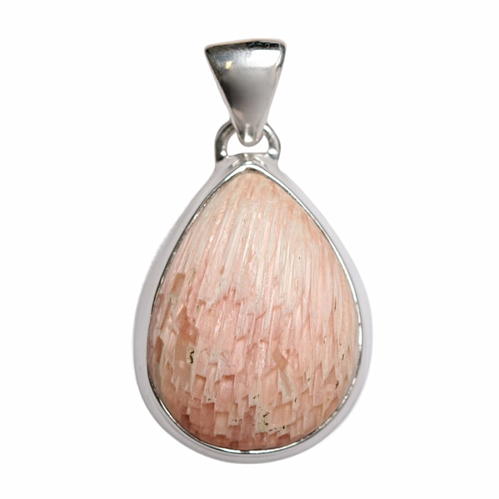 Skolecit lososový přívěsek stříbro Ag 925 P537 - 2