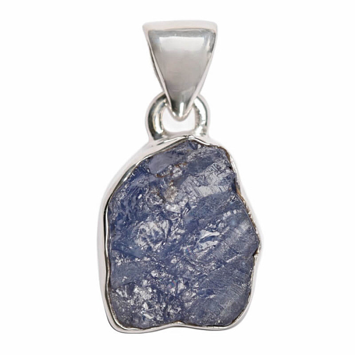 Tanzanit surový přívěsek stříbro Ag 925 LOT311 - 1