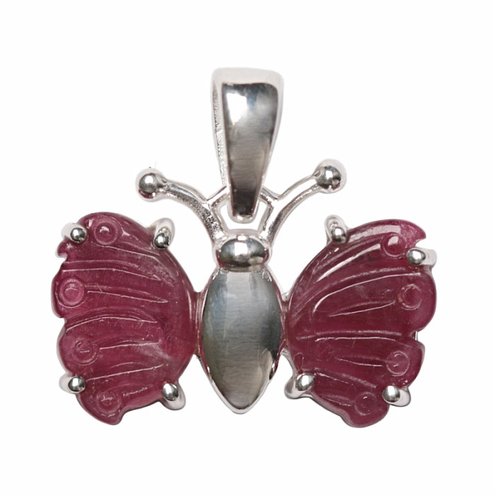 Turmalín motýl přívěsek stříbro Ag 925 P308 - 1