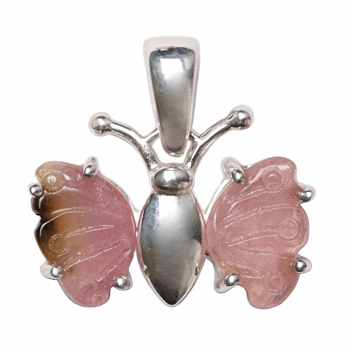 Turmalín motýl přívěsek stříbro Ag 925 P335 - 1 cm