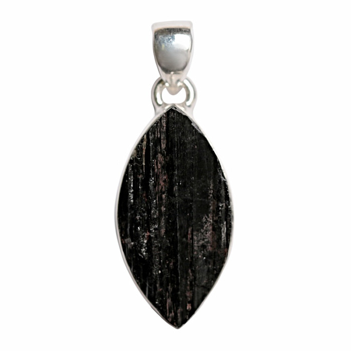 Turmalín skoryl přívěsek stříbro Ag 925 P2091 - 2