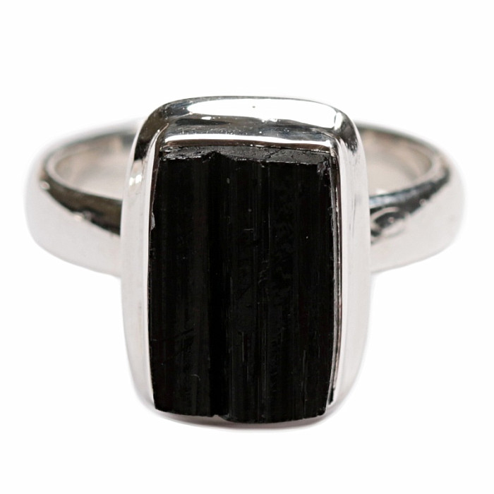 Turmalín skoryl prsten stříbro Ag 925 R1524 - 54 mm (US 7)