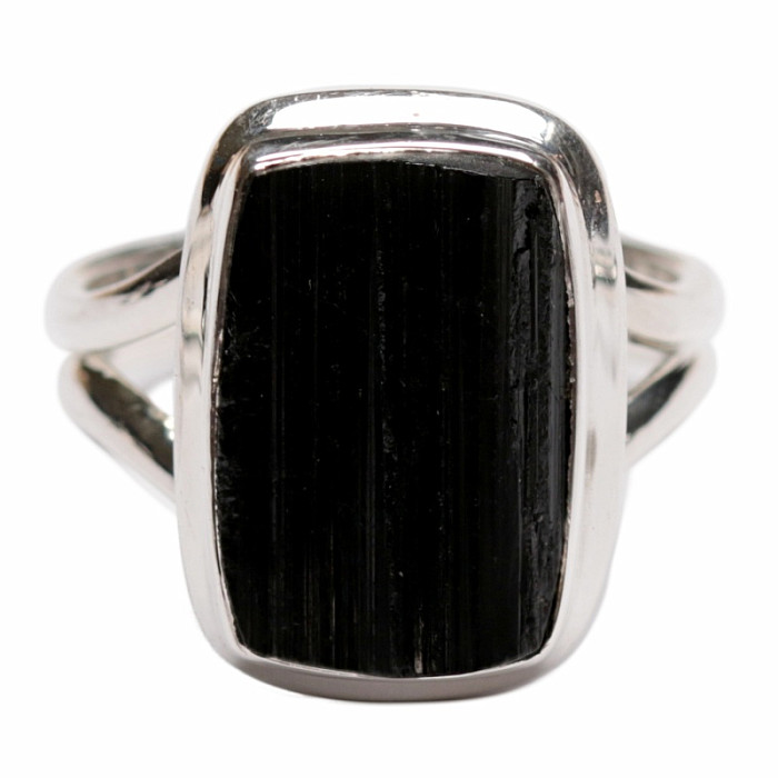 Turmalín skoryl prsten stříbro Ag 925 R1527 - 55 mm (US 7