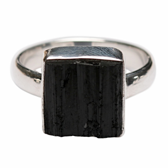 Turmalín skoryl prsten stříbro Ag 925 R1548 - 59 mm (US 9)