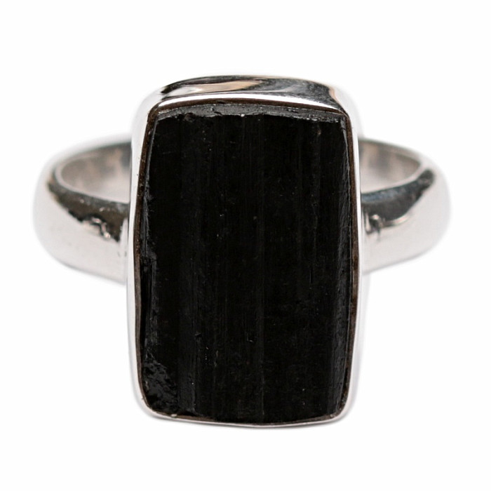 Turmalín skoryl prsten stříbro Ag 925 R1555 - 54 mm (US 7)