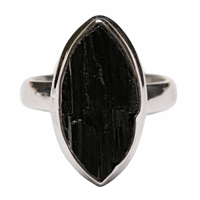 Turmalín skoryl prsten stříbro Ag 925 R1565 - 53 mm (US 6