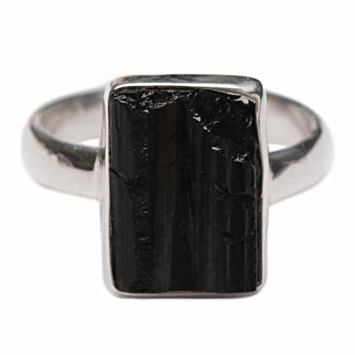 Turmalín skoryl prsten stříbro Ag 925 R1573 - 60 mm (US 9