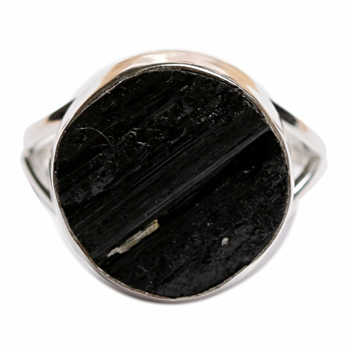 Turmalín skoryl prsten stříbro Ag 925 R5 - 58 mm (US 7