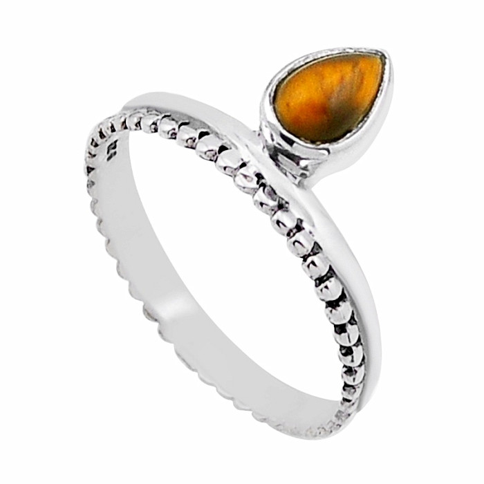 Tygří oko prsten stříbro Ag 925 49448 - 59 mm (US 9)