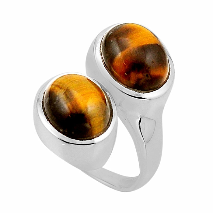 Tygří oko prsten stříbro Ag 925 54877 - 57 mm (US 8)