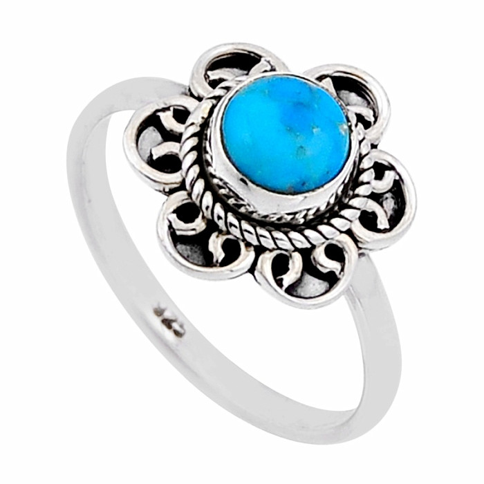 Tyrkys Mohave prsten stříbro Ag 925 52864 - 57 mm (US 8)