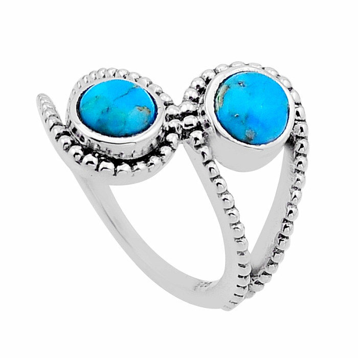 Tyrkys Mohave prsten stříbro Ag 925 54833 - 55 mm (US 7