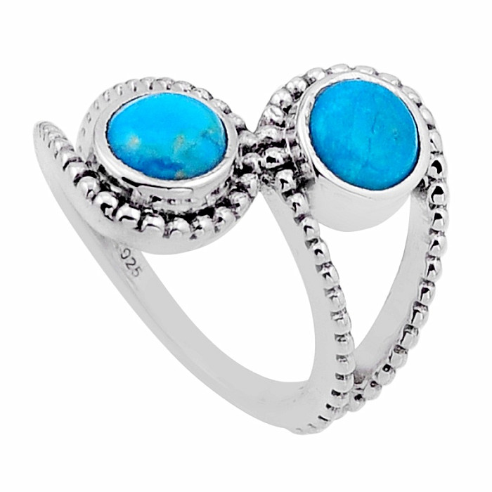 Tyrkys Mohave prsten stříbro Ag 925 54834 - 52 mm (US 6)