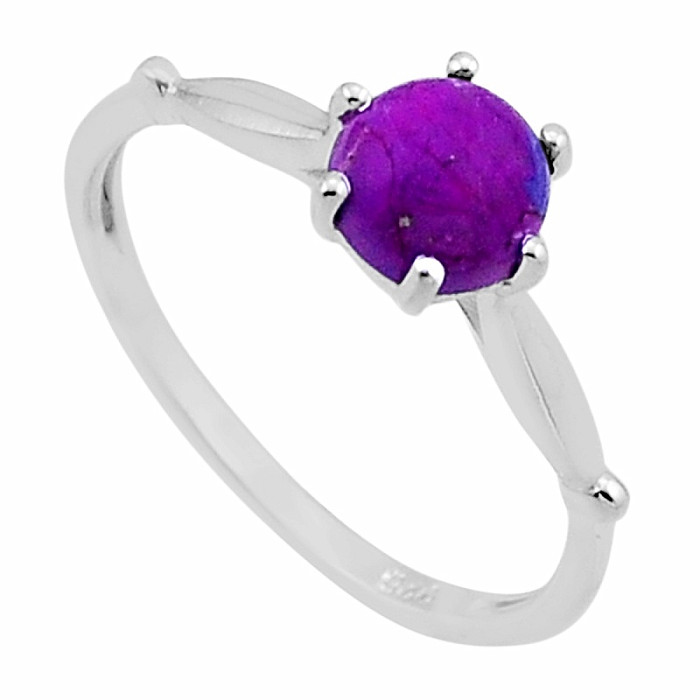 Tyrkys purpurový prsten stříbro Ag 925 49431 - 55 mm (US 7