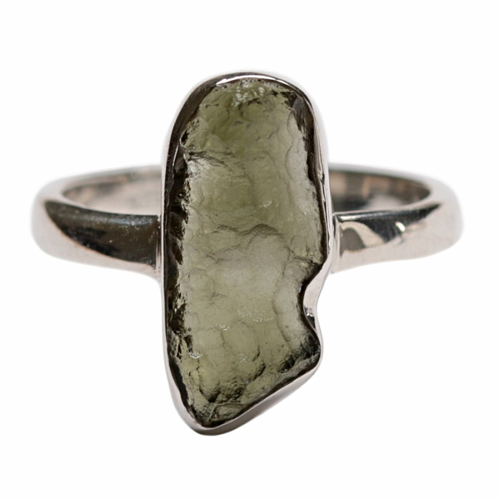 Vltavín prsten stříbro Ag 925 R566 - 57 mm (US 8)