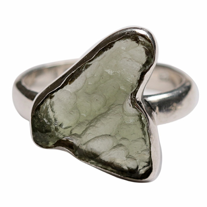 Vltavín prsten stříbro Ag 925 R570 - 53 mm (US 6