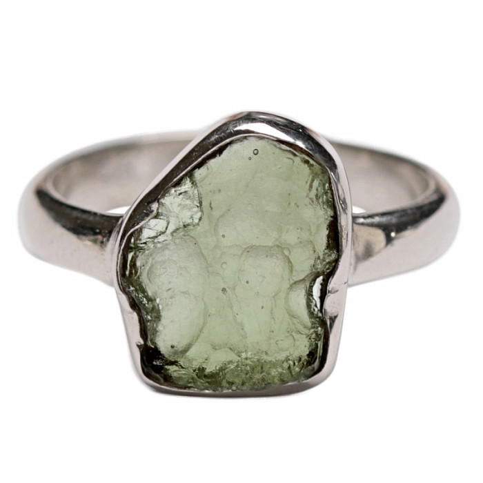 Vltavín prsten stříbro Ag 925 R574 - 51 mm (US 5