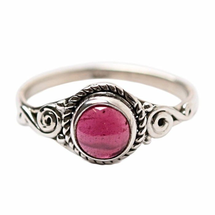 Granát prsten stříbro Ag 925 47214 - 54 mm (US 7)