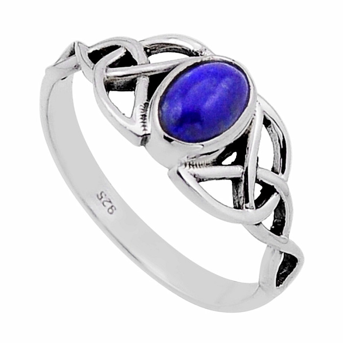 Lapis Lazuli prsten stříbro Ag 925 54754 - 59 mm (US 9)