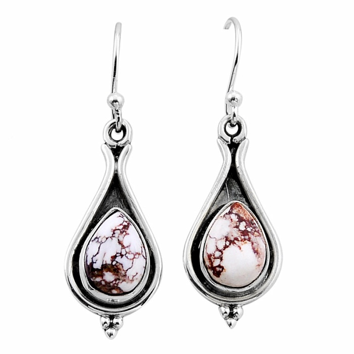 Magnezit Wild horse náušnice stříbro Ag 925 52313 - 2