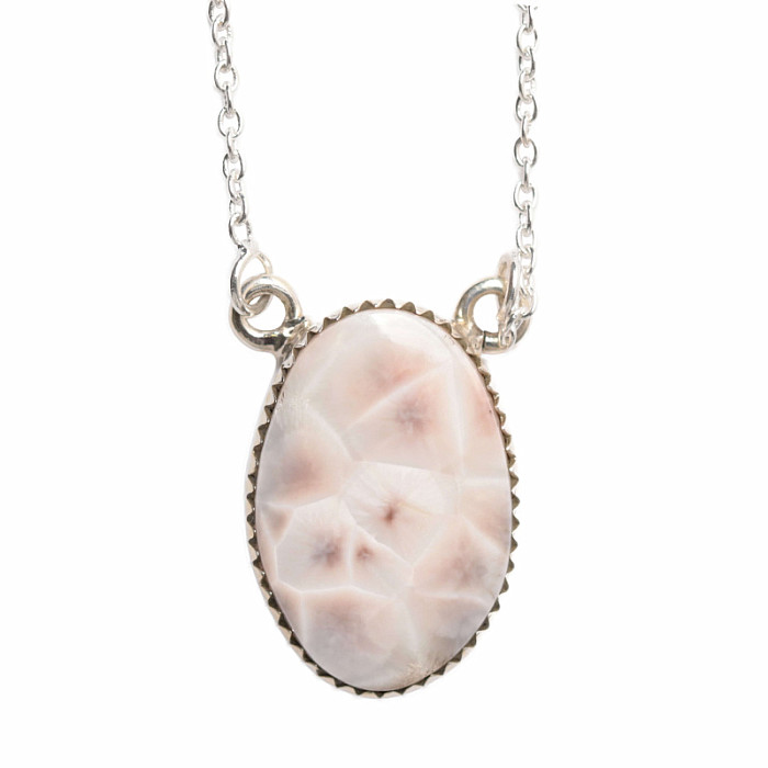 Natrolit náhrdelník stříbro Ag 925 50146 - 42