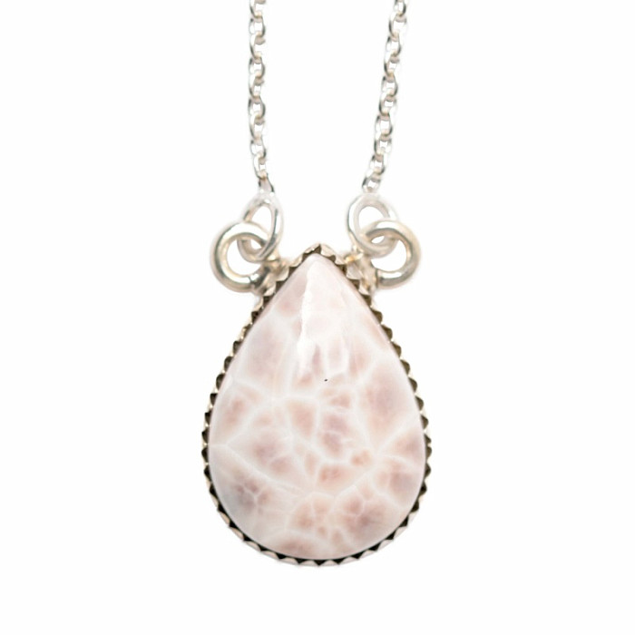 Natrolit náhrdelník stříbro Ag 925 50160 - 41