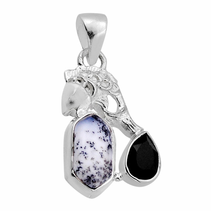 Opál dendritický přívěsek stříbro Ag 925 51387 - 2