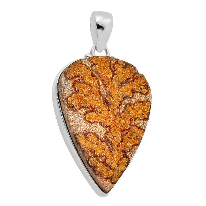 Psilomelan dendritický přívěsek stříbro Ag 925 51452 - 3