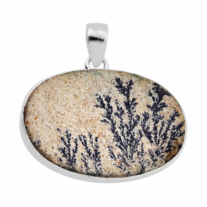 Psilomelan dendritický přívěsek stříbro Ag 925 51453 - 3