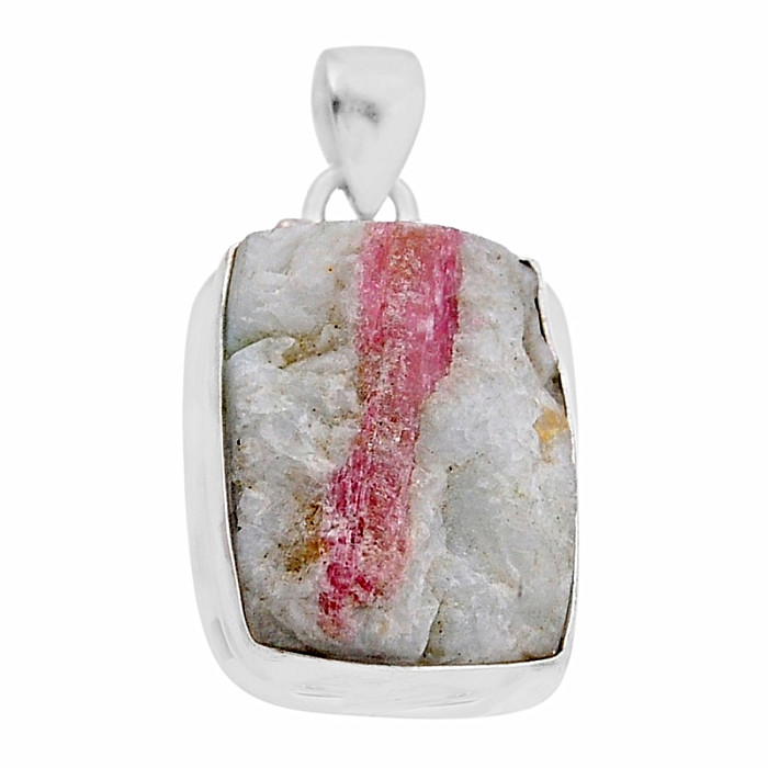 Turmalín růžový přívěsek stříbro Ag 925 51148 - 2