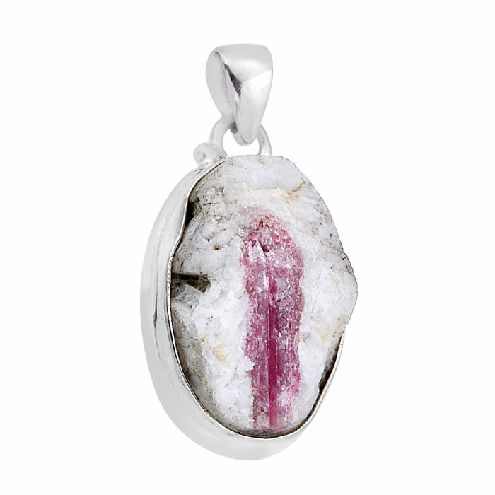 Turmalín růžový přívěsek stříbro Ag 925 51584 - 2