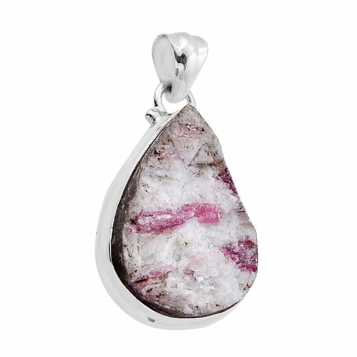 Turmalín růžový přívěsek stříbro Ag 925 51683 - 2