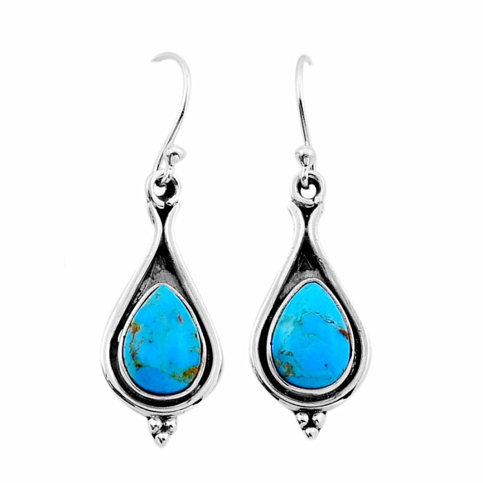 Tyrkys Sleeping Beauty náušnice Ag 925 51897 - 2