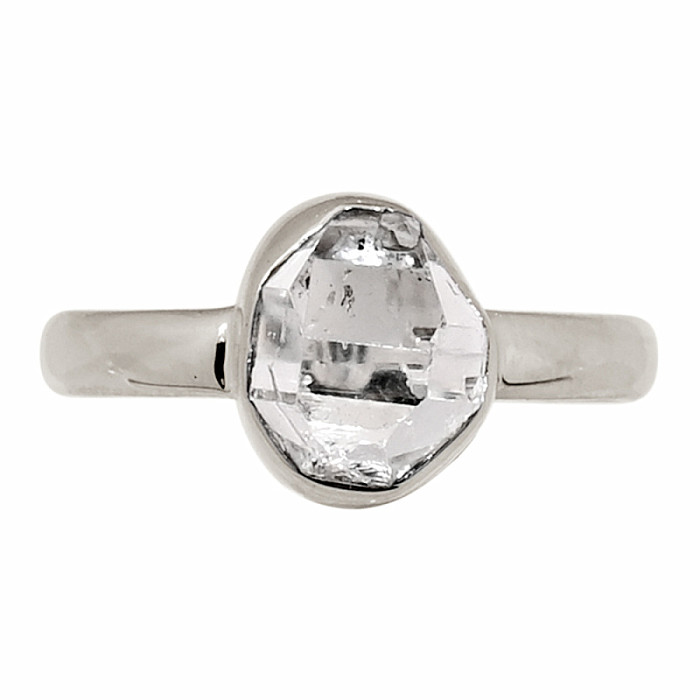Herkimer diamant prsten stříbro Ag 925 R77 - 54 mm (US 7)