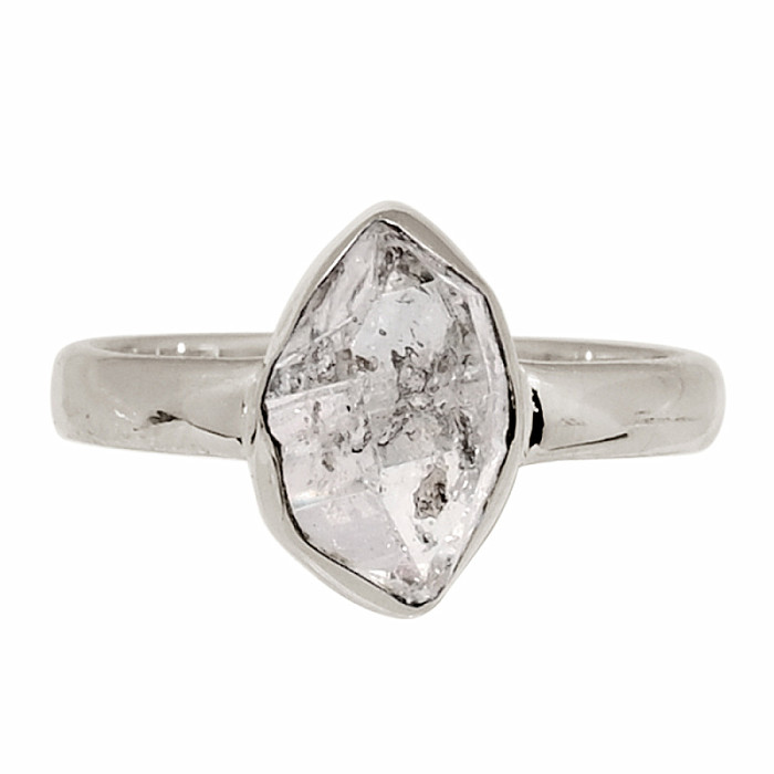 Herkimer diamant prsten stříbro Ag 925 R89 - 54 mm (US 7)