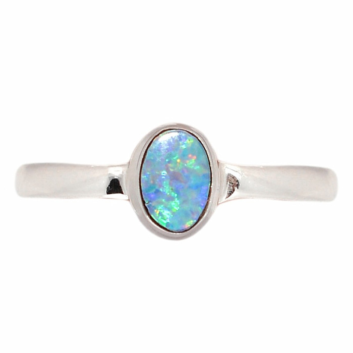 Opál australský prsten stříbro Ag 925 R2785 - 59 mm (US 9)